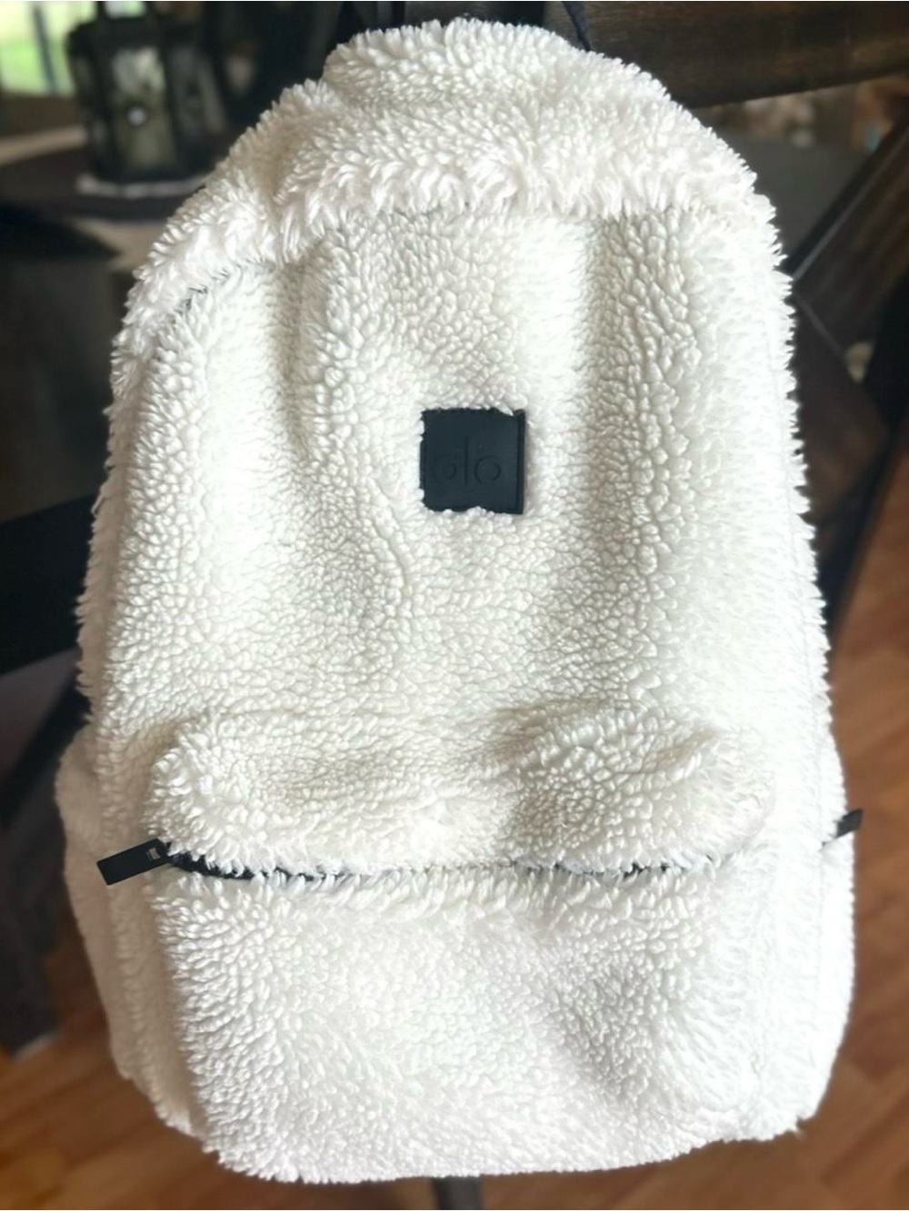 ALO Yoga Cream Sherpa Backpack